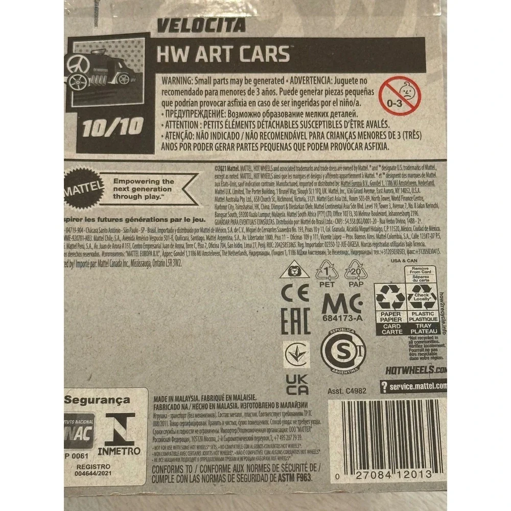 Hot‎ Wheels Velocita White HW Art Cars 10/10 227/250 2022 Diecast Car New